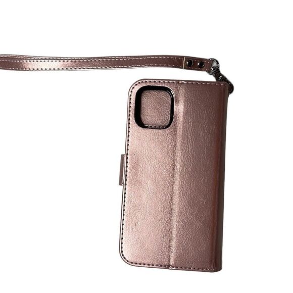 Bocasal IPhone 12 Rose Gold Wristlet Case. - Picture 7 of 12